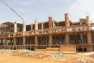 Etat d’avancement du chantier construction de l’Université le 08/02/2017