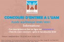 Concours d’entrée à l’UAM